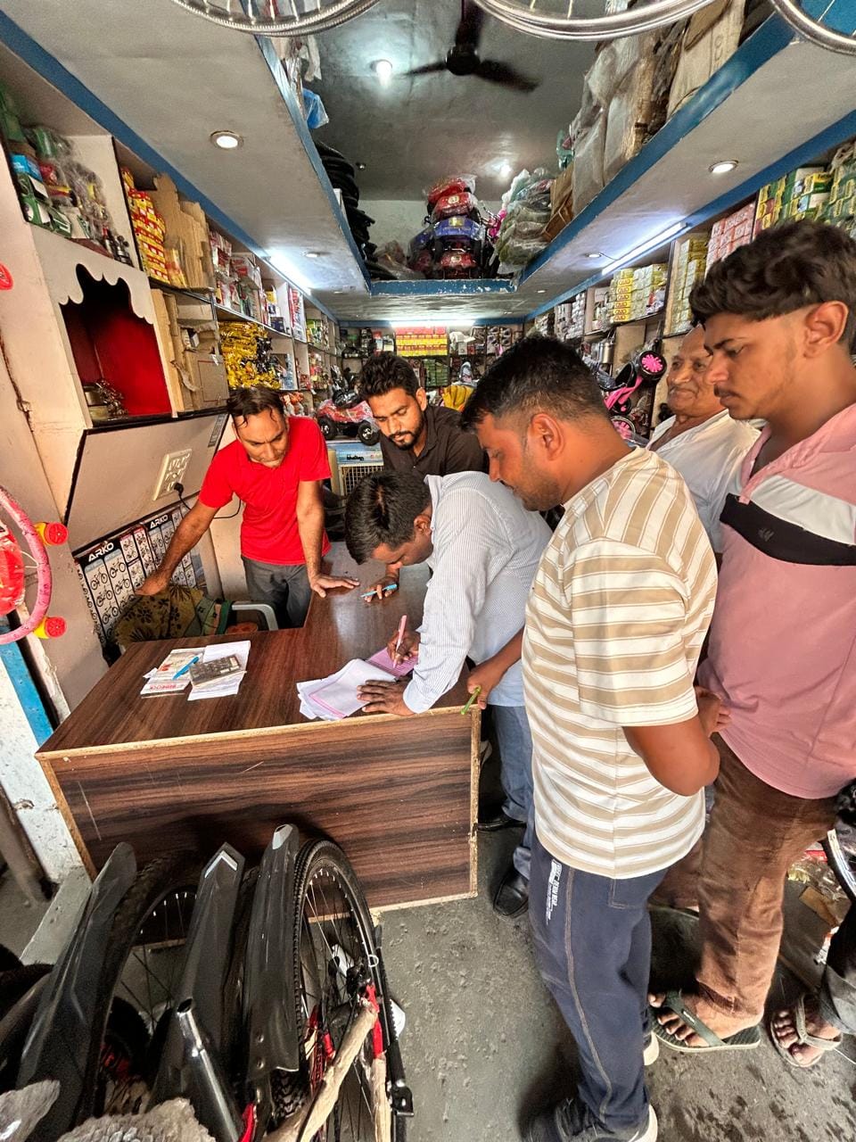City Council team removed encroachment, issued eight challans