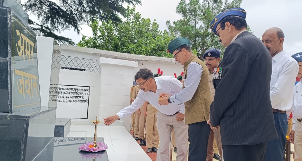 Remembered the brave men of Kargil