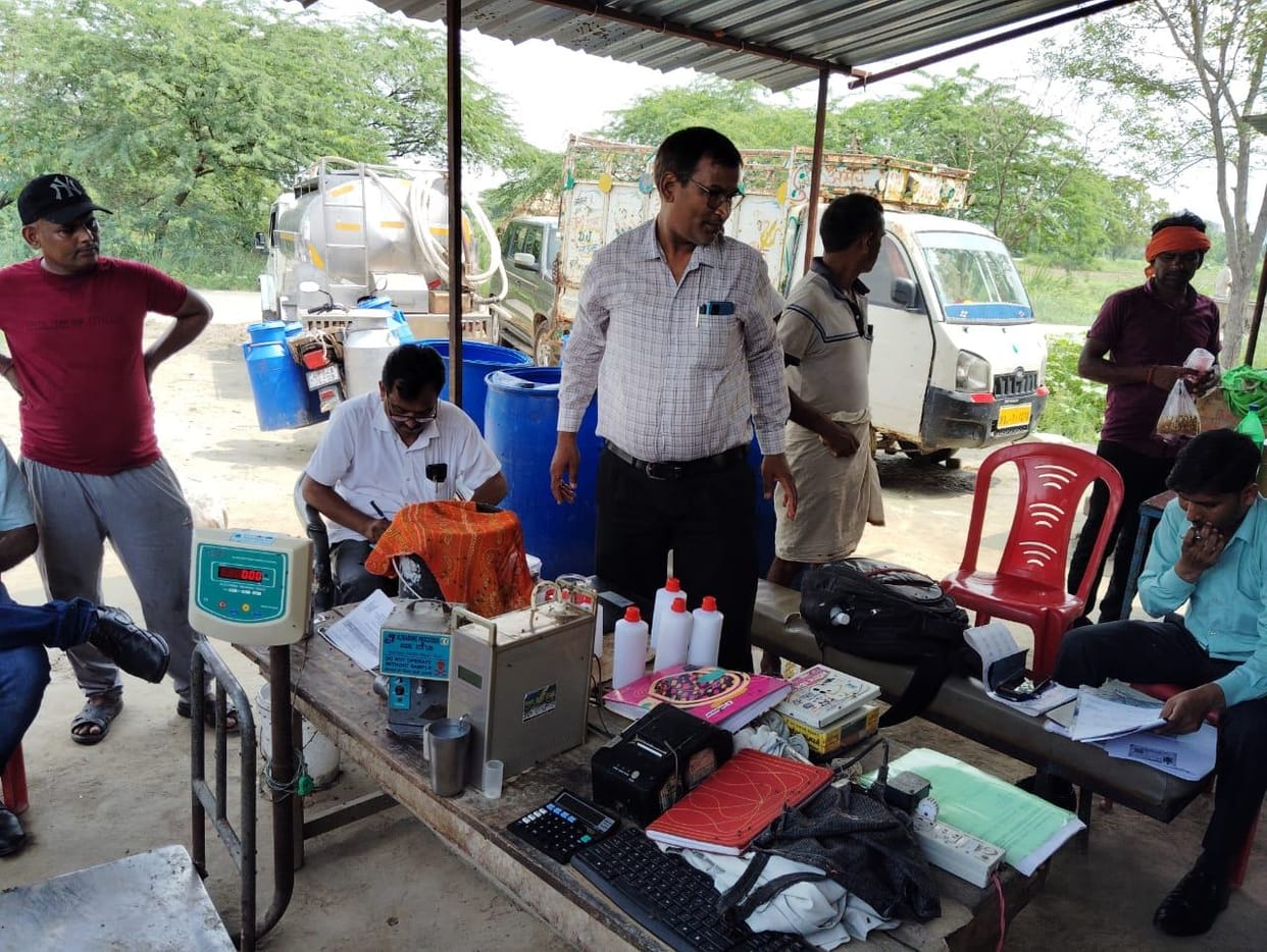 Food safety team took three samples of milk