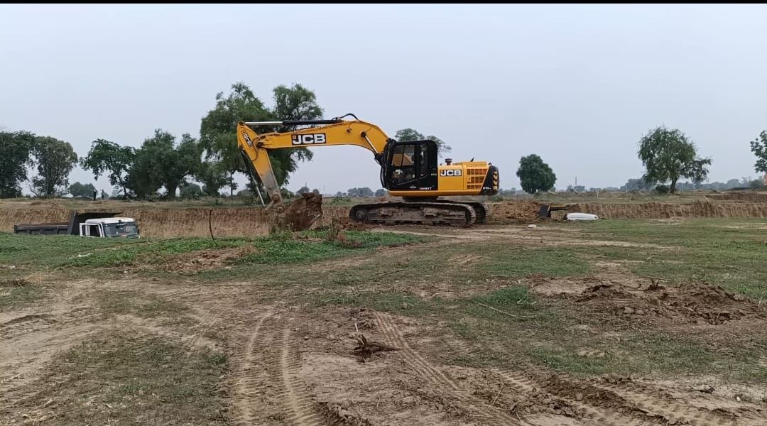 Accusation of construction of pond in pasture land, anger among villagers