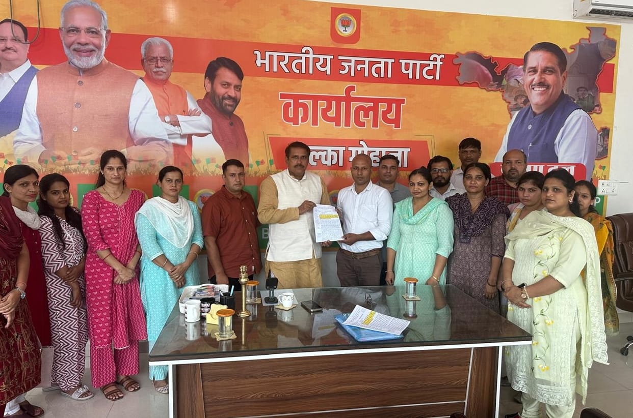 Hukta delegation met BJP state spokesperson