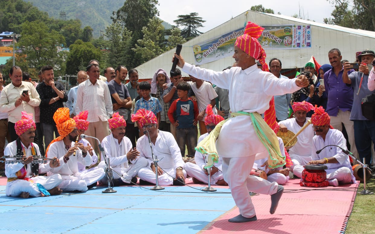 Folk dance was performed on Kabaddi mat at the inauguration of the fair.