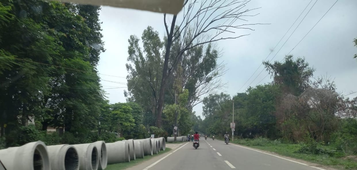 Work of laying sewer pipes started on army land
