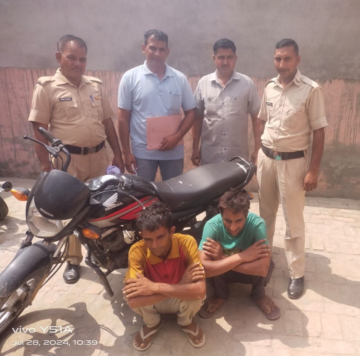 Two youths caught with stolen bike