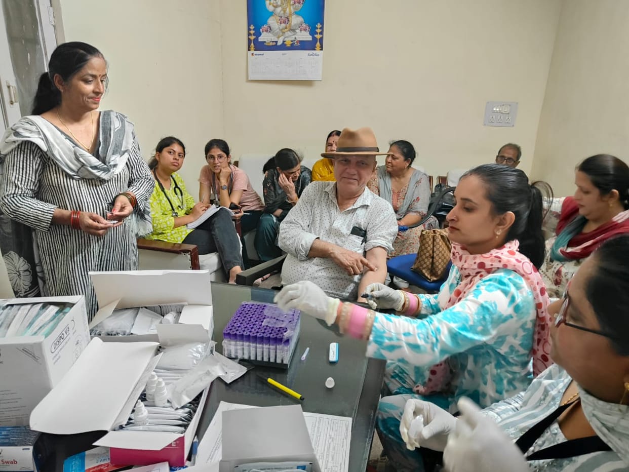 Health check of workers of industrial area Baroha