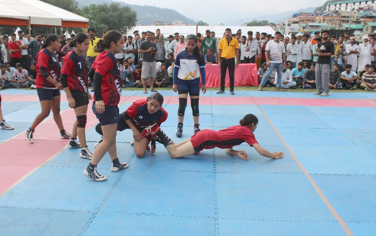 Krishna Academy captured the title of women's kabaddi
