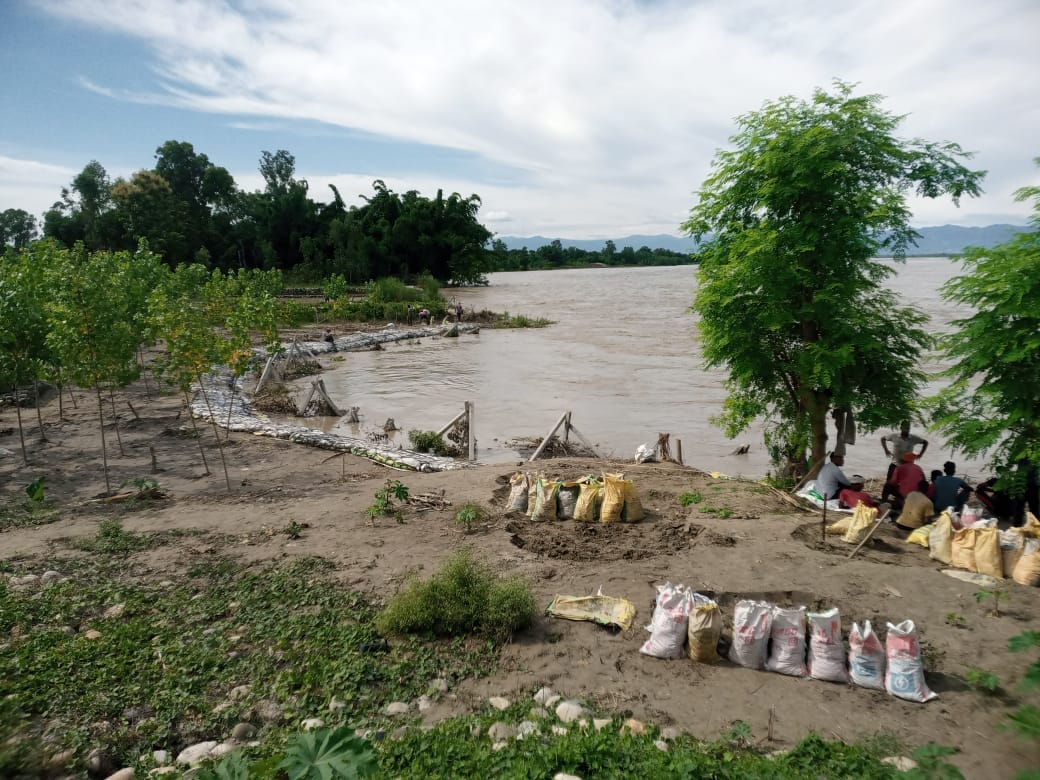 Sharda started eroding slowly near Sanedi embankment