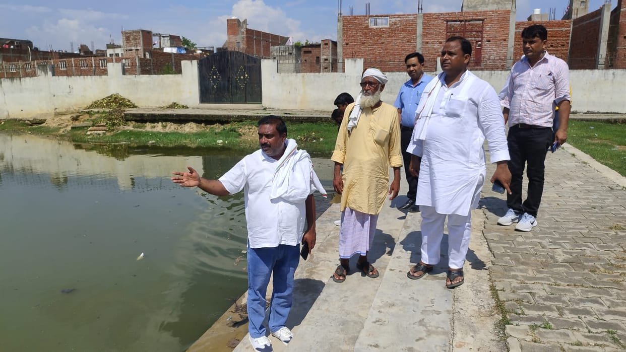 Santkabirnagar News: The face of Motinagar pond will be improved for Rs 1.5 crore