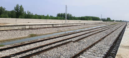 youth Hit by a train crossing the railway track