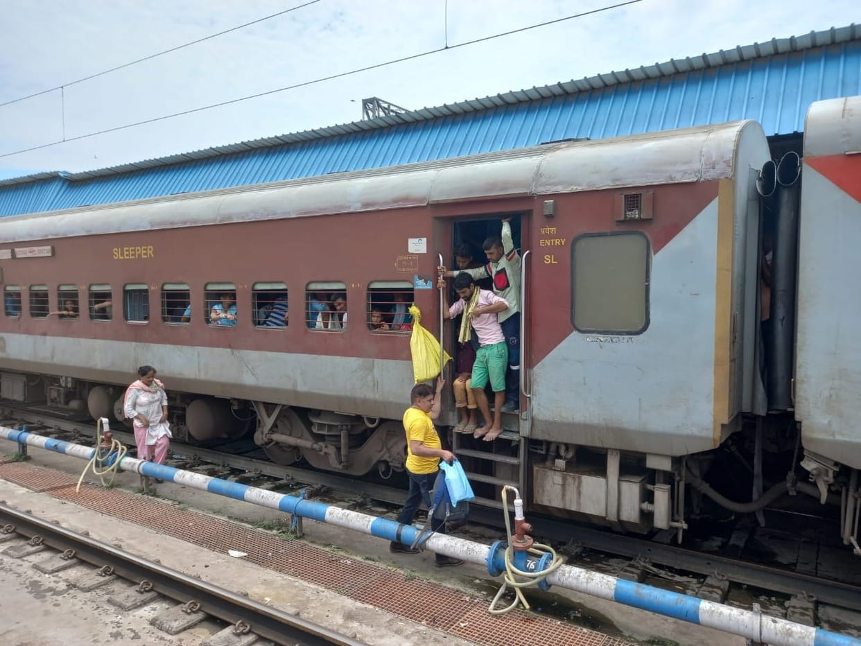Reserved coaches again occupied by general ticket passengers