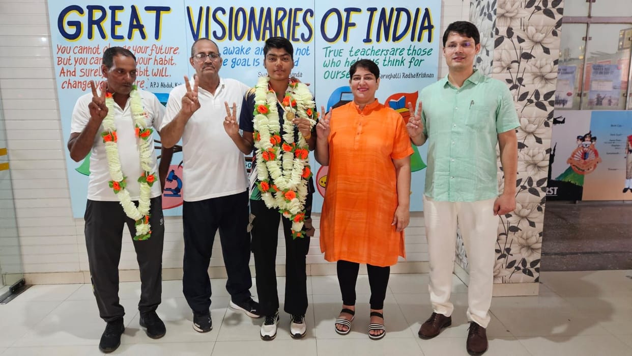 Palak won gold medal in national netball competition