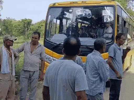 One person injured in collision with private school bus