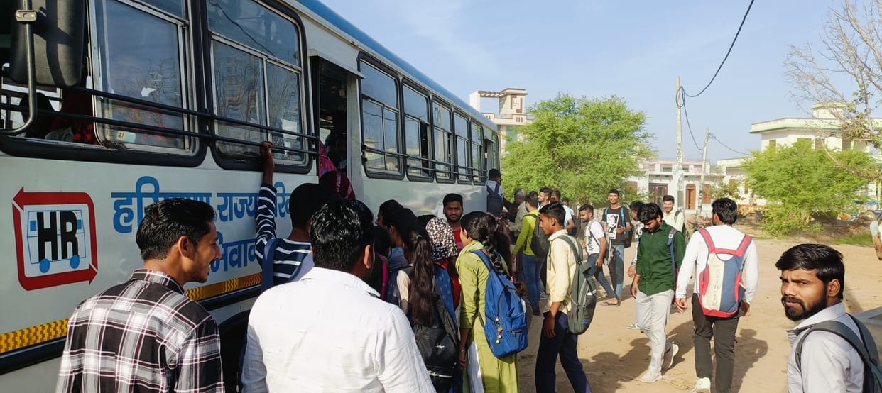 Bus service started from Bhiwani to Tosham via Dang, relief to five villages