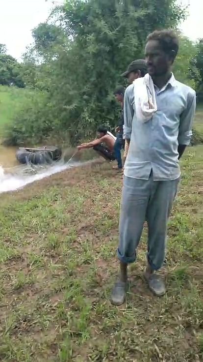 Damoh The crocodile reached Panji drain via Vyarama river