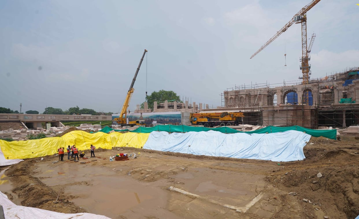 Ram temple construction work running behind by two months