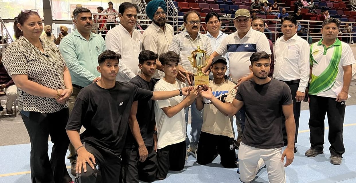 Bhiwani secured second place in men's gymnastics category in Khel Mahakumbh 2024.