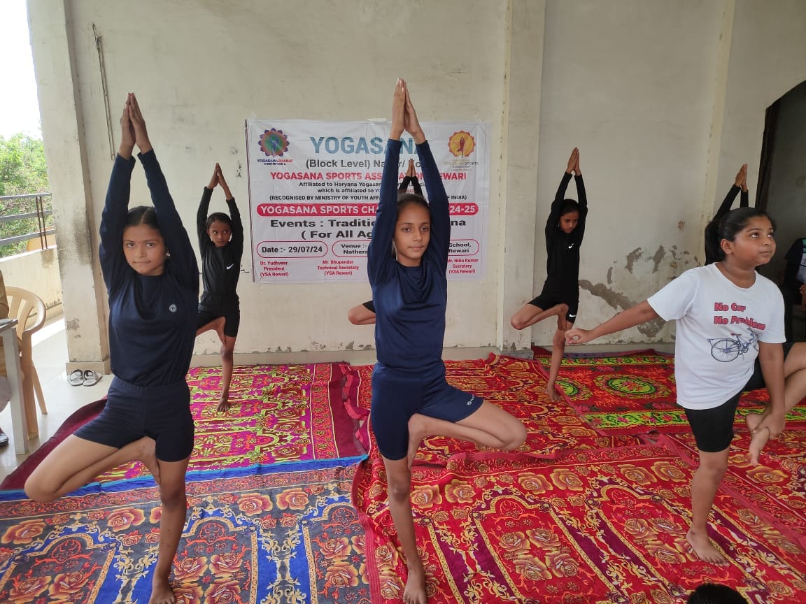 610 participants took part in the block level yoga asana competition.