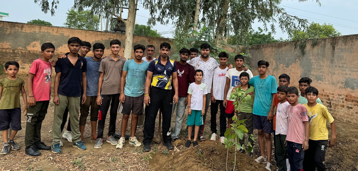 Youth will plant 500 saplings in Gurukul Kheda