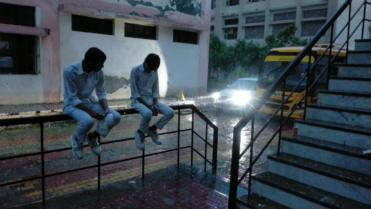 Heat during the day, heavy rain at night