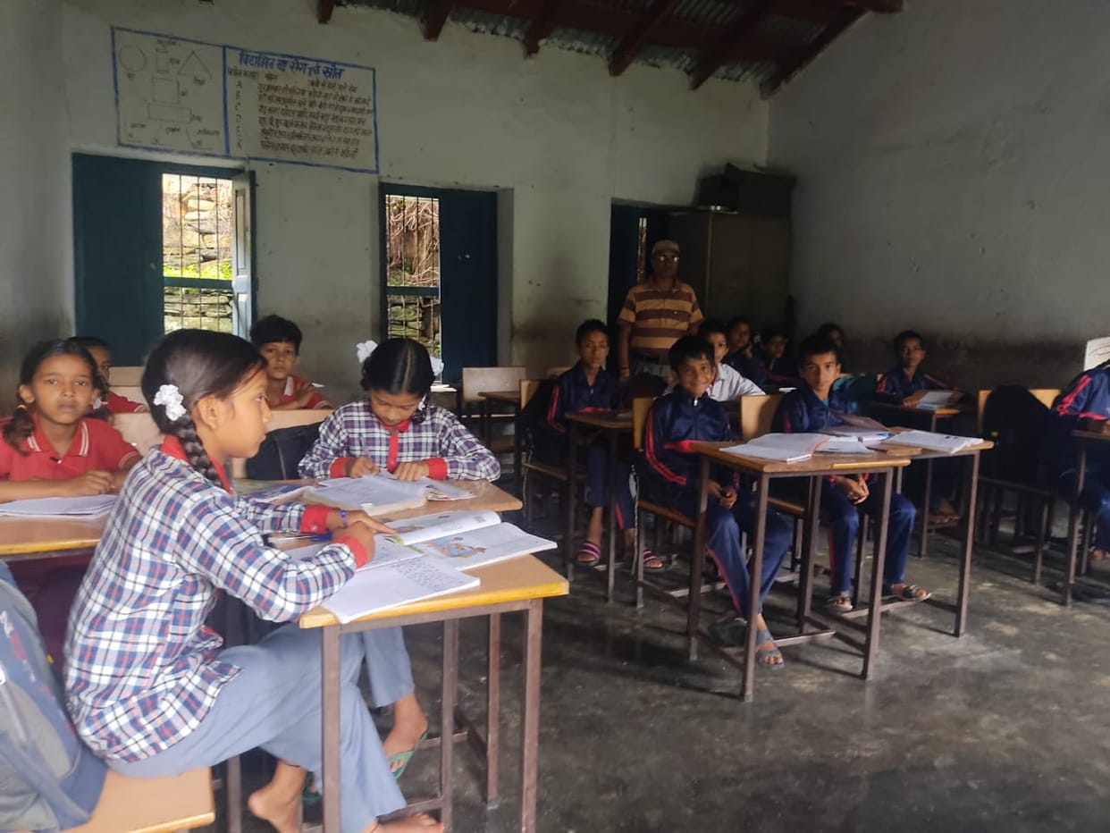 Youngsters are shaping their future under a leaking roof.