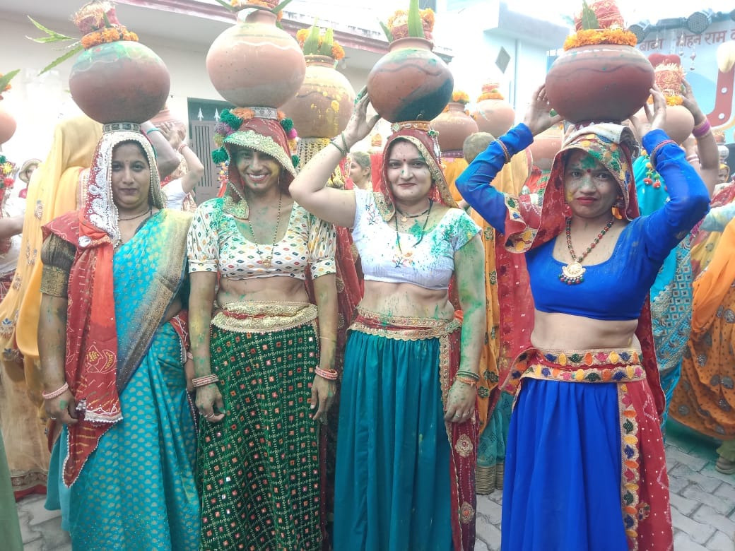 Kalash Yatra taken out during the installation of the statue