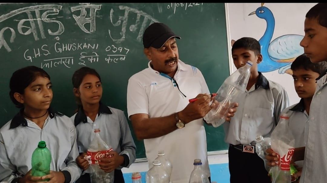 Students were inspired to make useful things from the junk lying at home