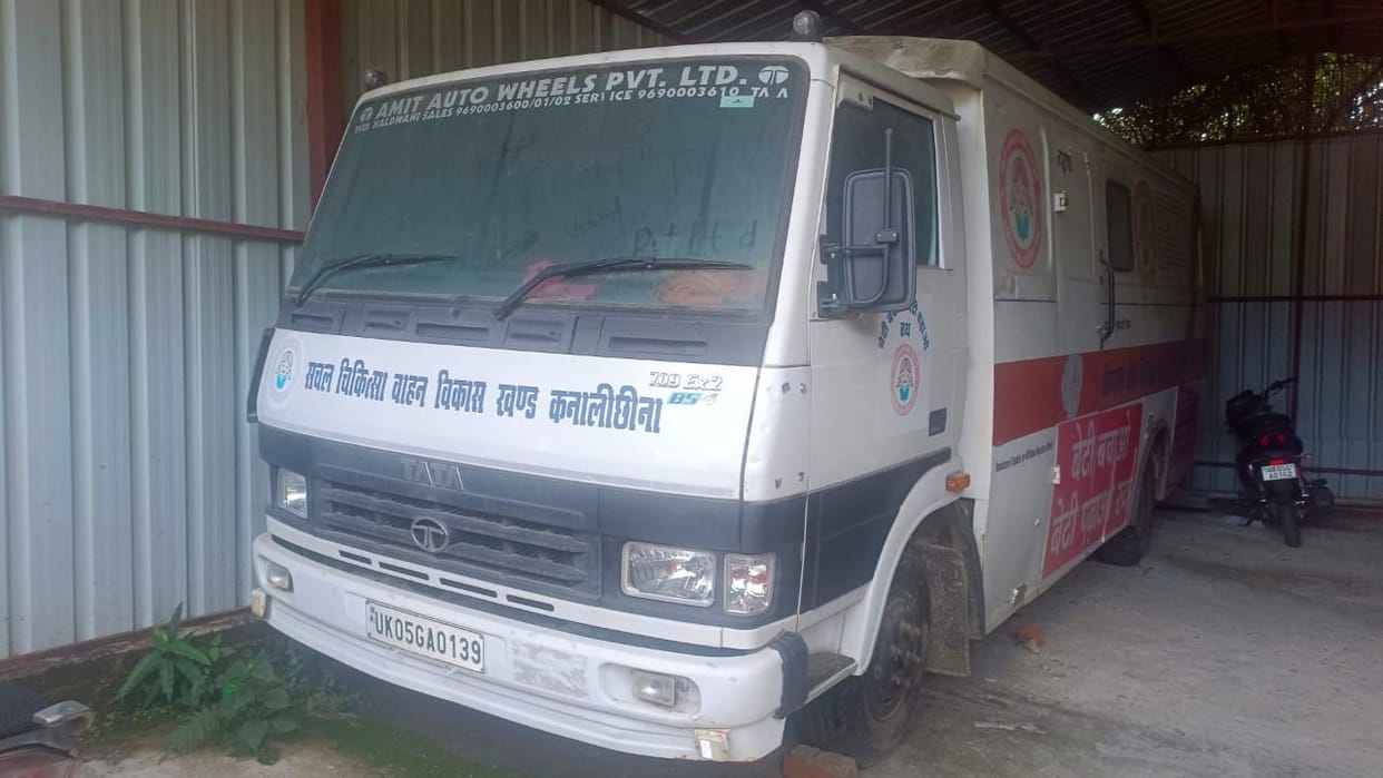 Modern ambulance gathering dust in PHC Kanalichhina for four years