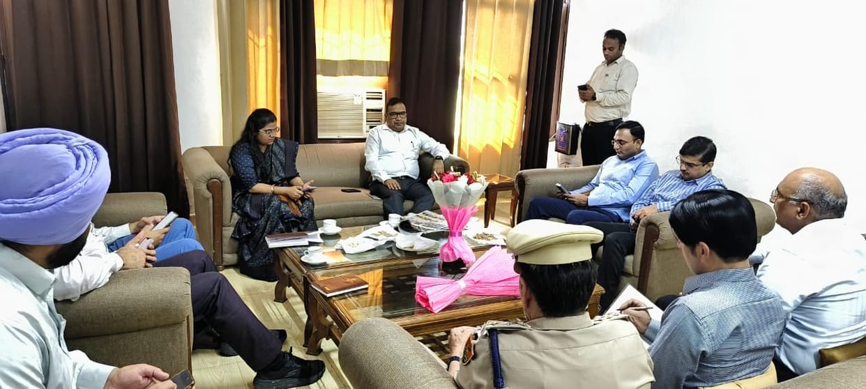 District Deputy Commissioner Sushil Sarwan took charge, discussed development works with officials