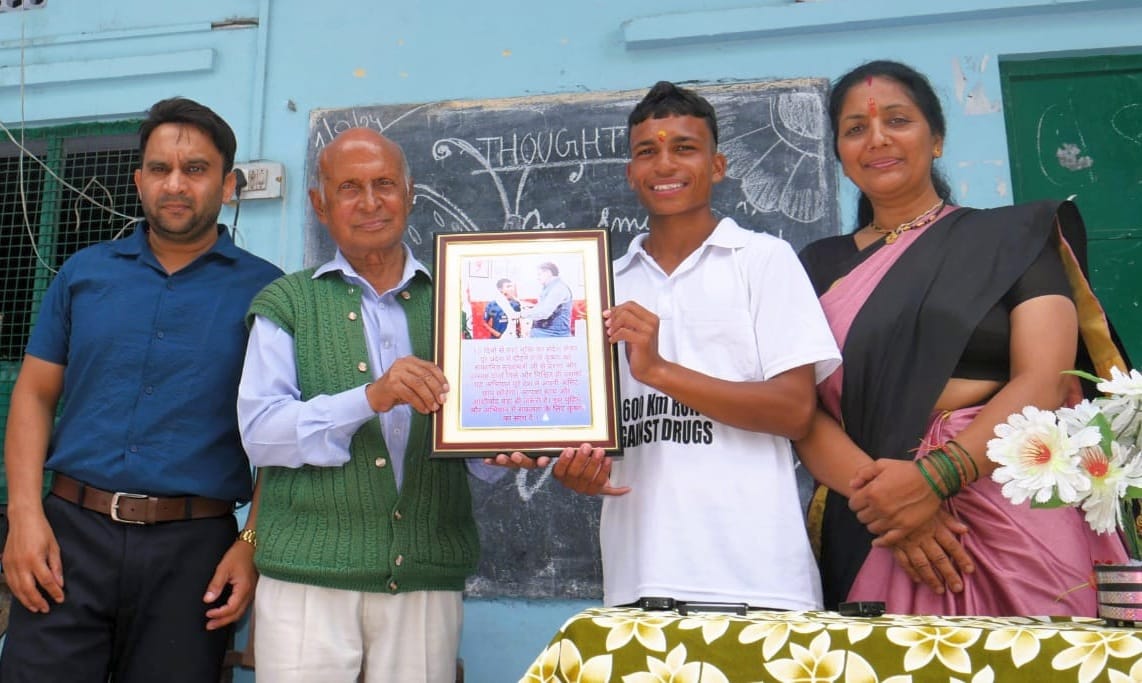 Krishna received a warm welcome on his arrival in Pithoragarh