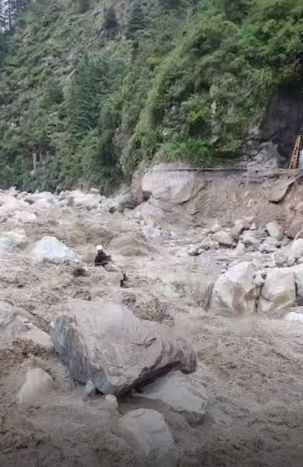NHAI busy in restoring the highway