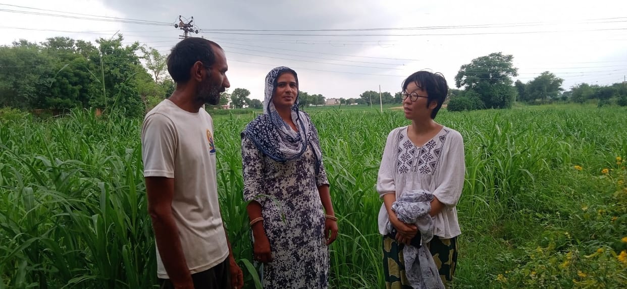 Japan's Mai Hata reached Naugaon to see organic farming