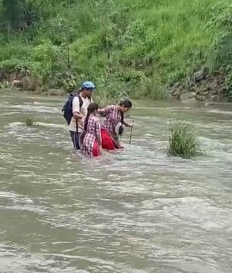 The system is helpless, children are crossing the turbulent waters for education