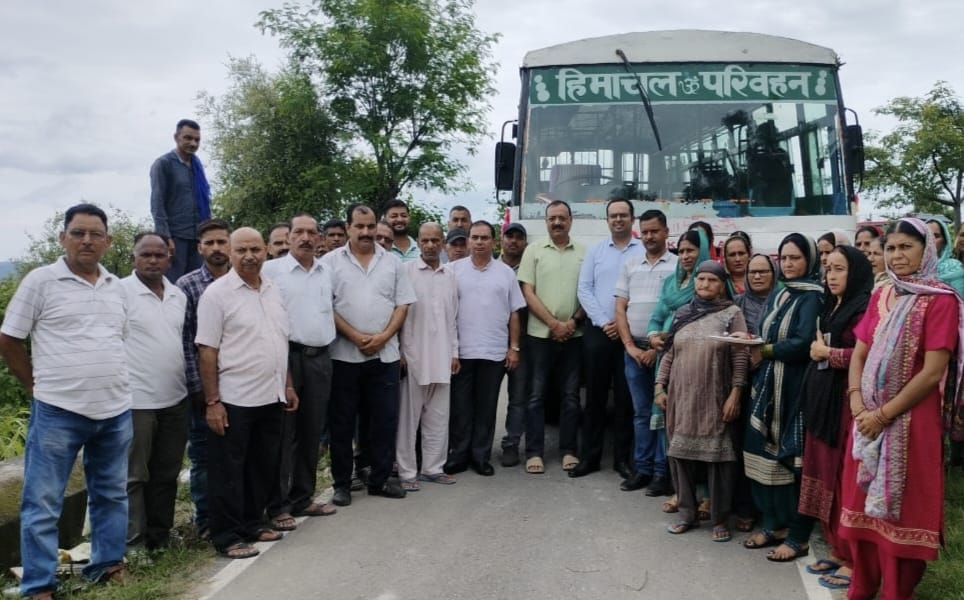 Residents of Chhatrail cheered when government bus reached the village for the first time