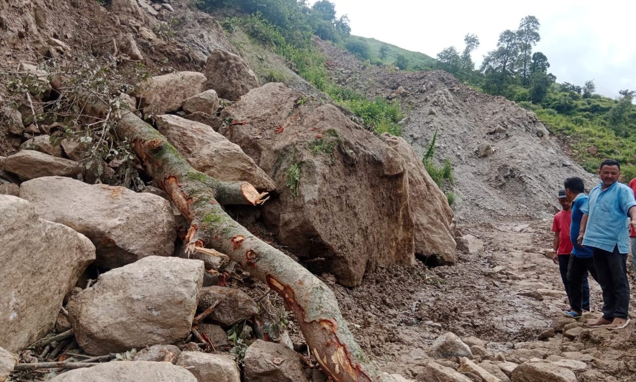 Sobla-Dhakar road becomes a problem in Ghatkhola