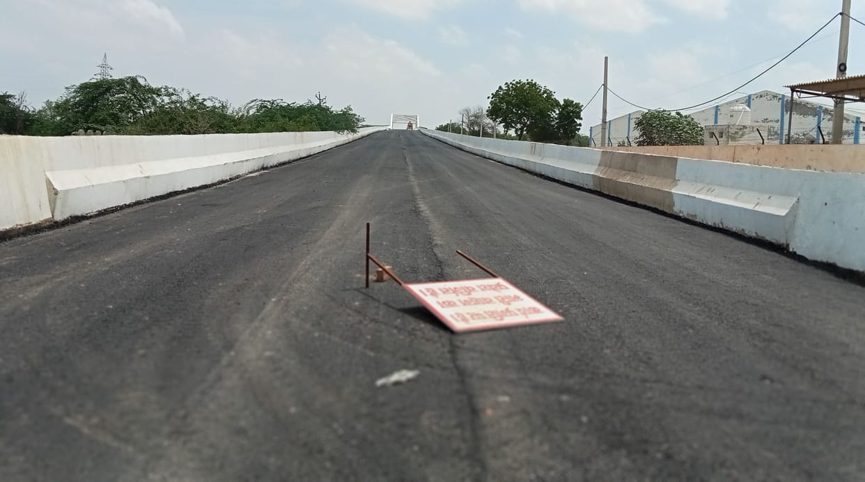 New railway overbridge will open next week for vehicles on Bhiwani-Maham main road