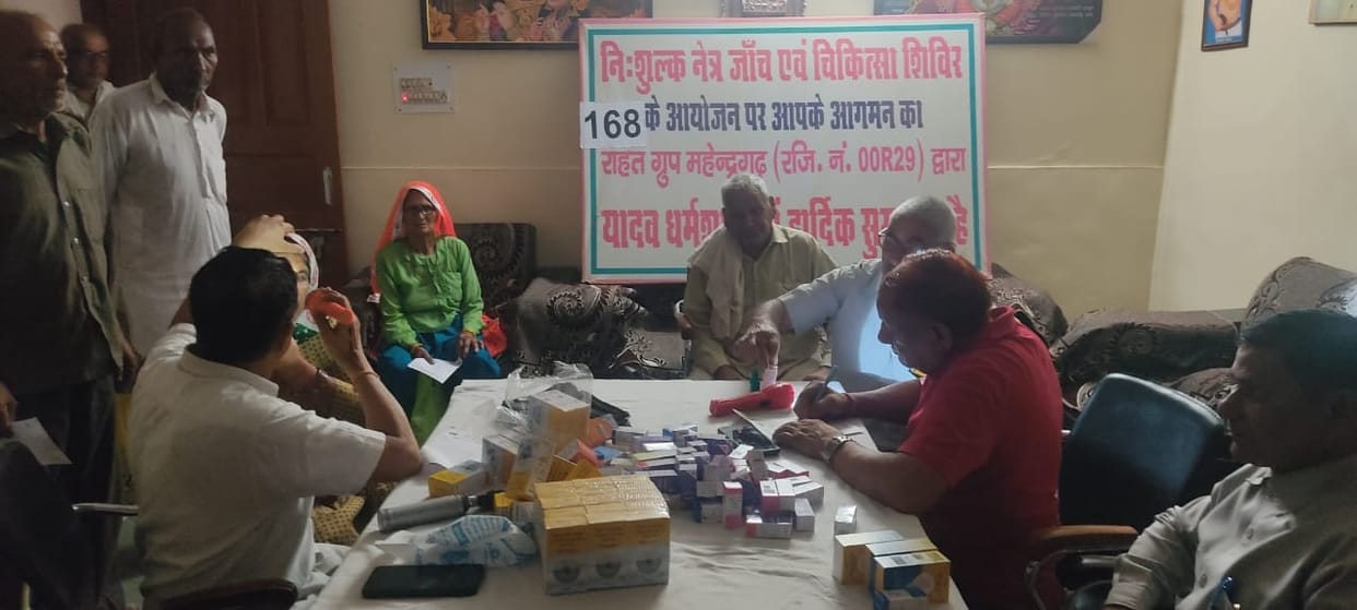 125 people got tested in the free eye check-up camp