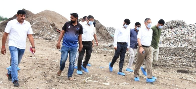 DC went out to inspect the city and took stock of many places including vegetable market, garbage disposal center etc.