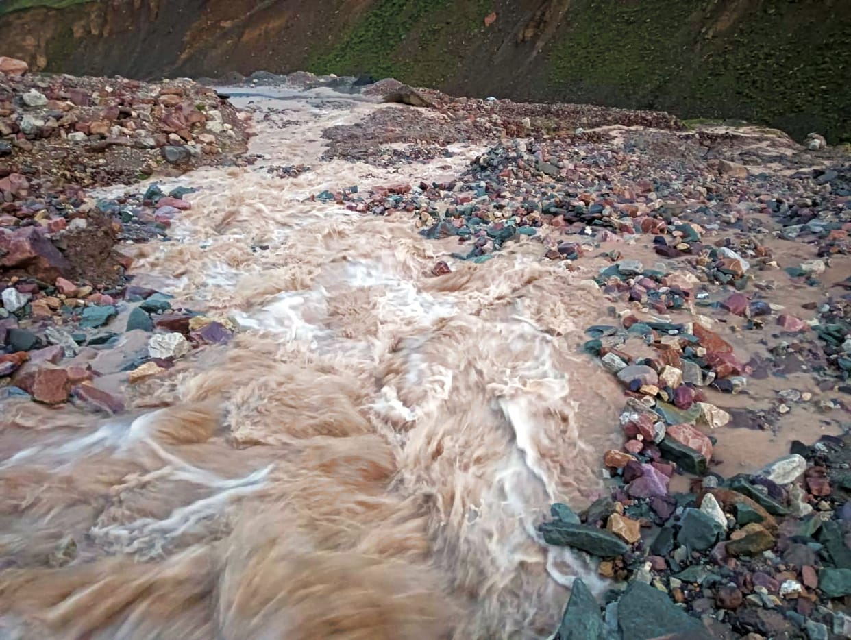 Flood of Fandi drain woke up villagers of Jobrang