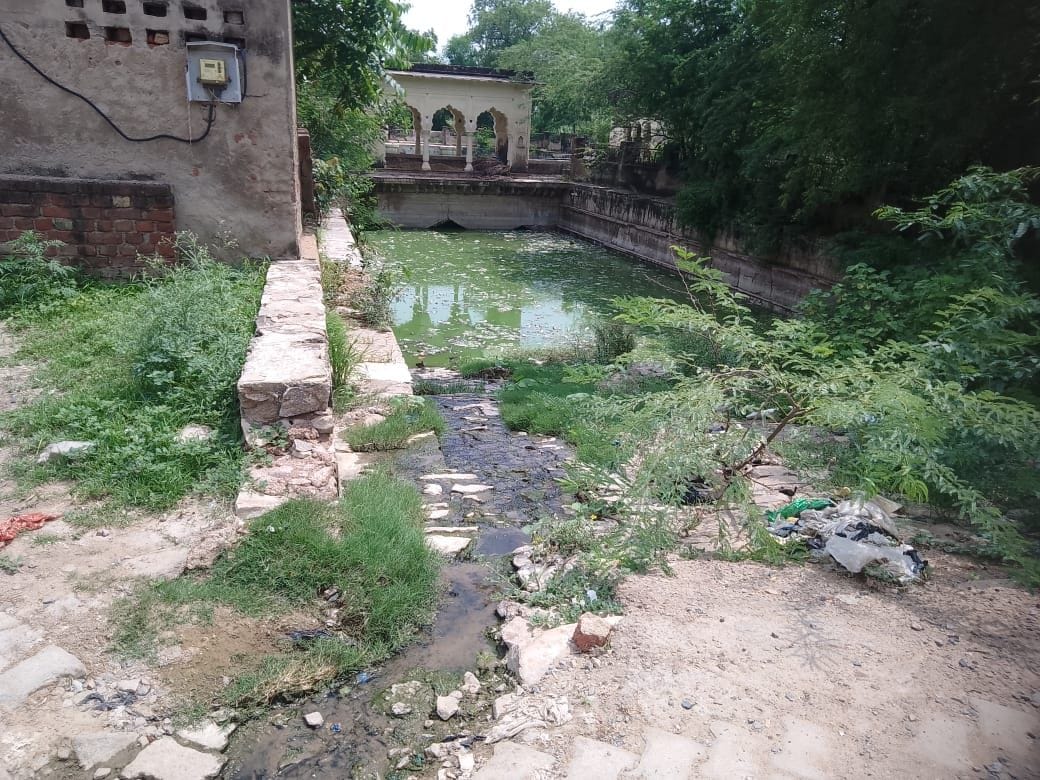 Contaminated water going into the pond of historical Kanada Das