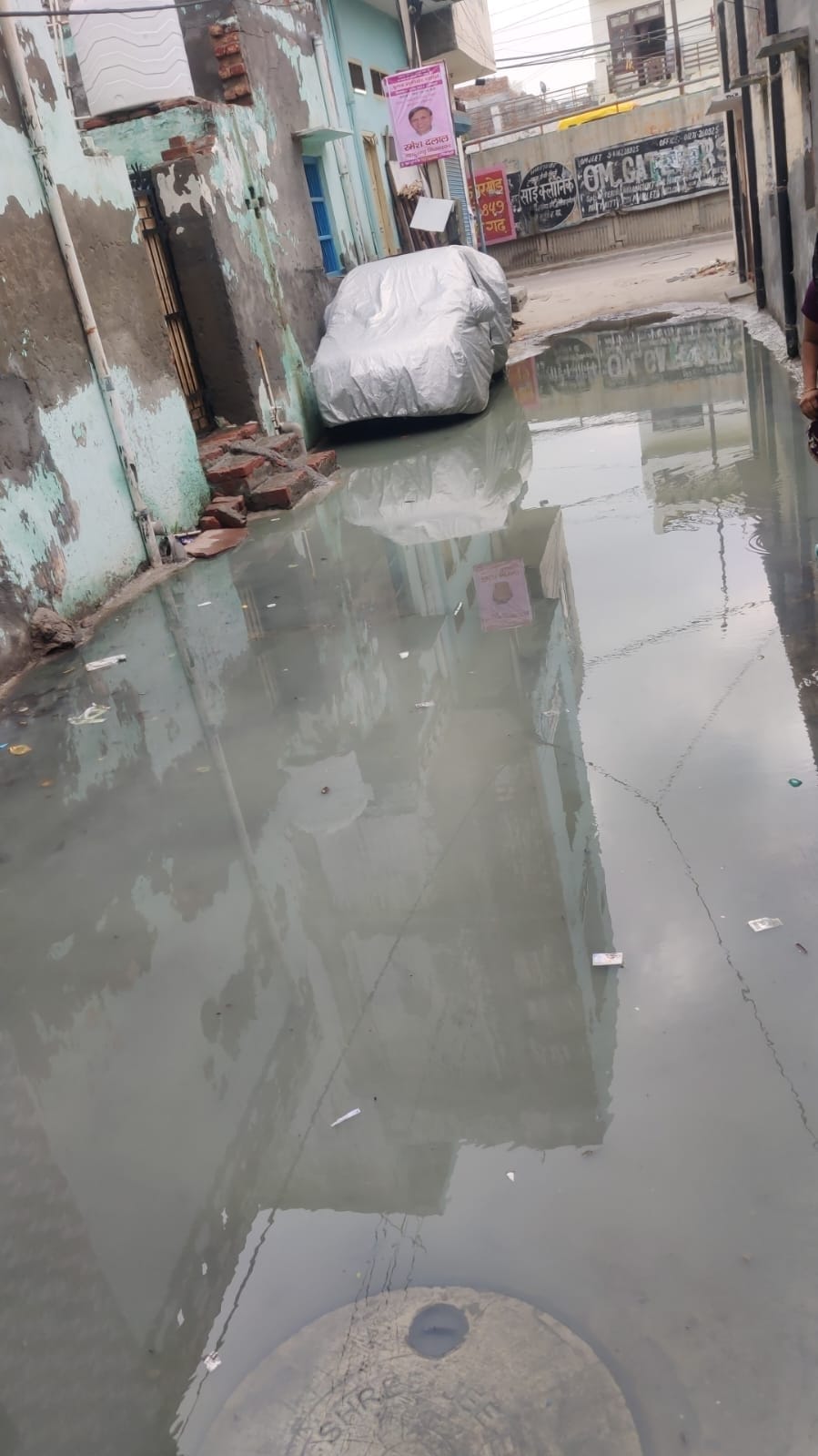 City residents struggling with waterlogging due to sewerage system