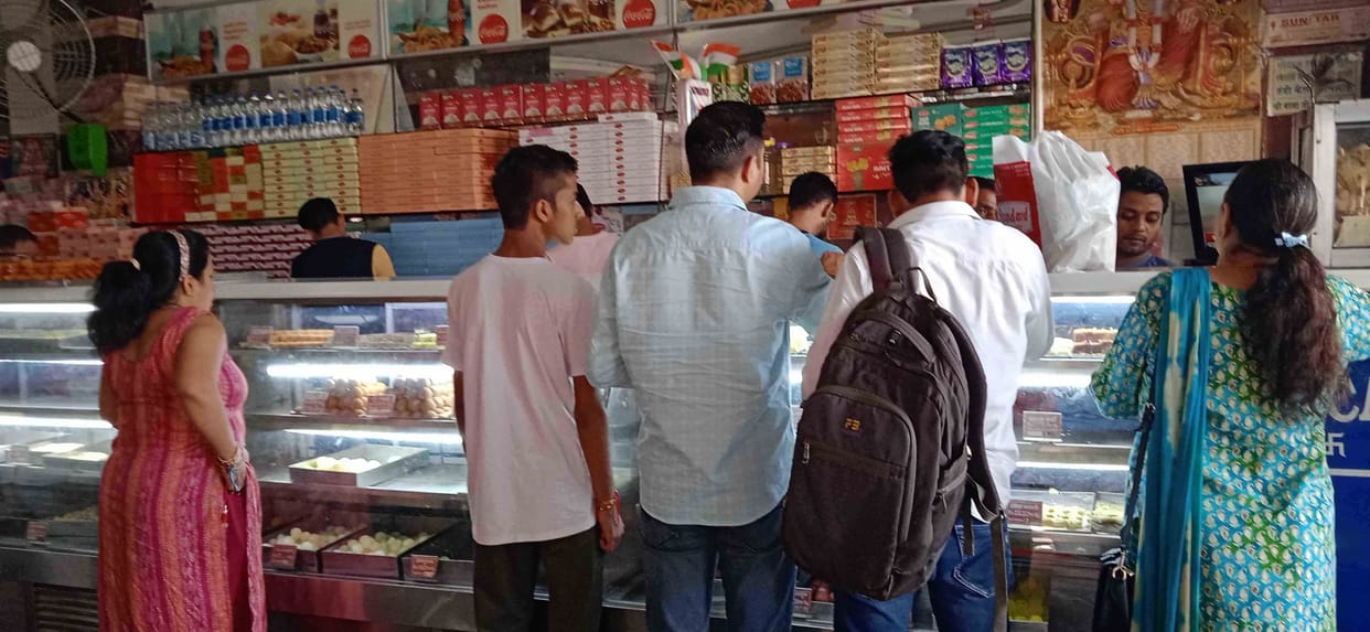 Hariyali Teej...markets buzzing with customers