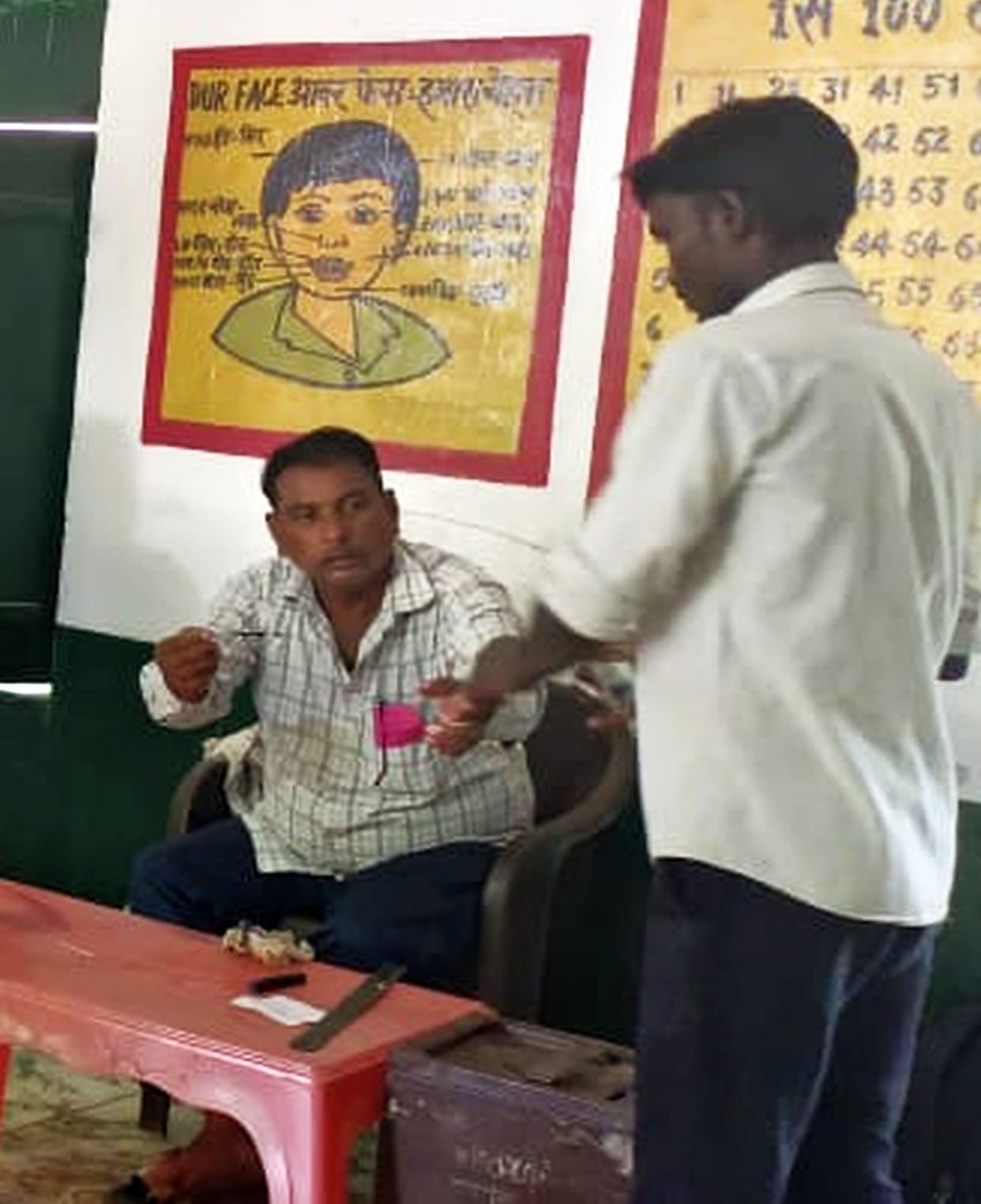 Votes were cast at four places for the post of Pradhan and at one place for the post of Kshetra Panchayat member