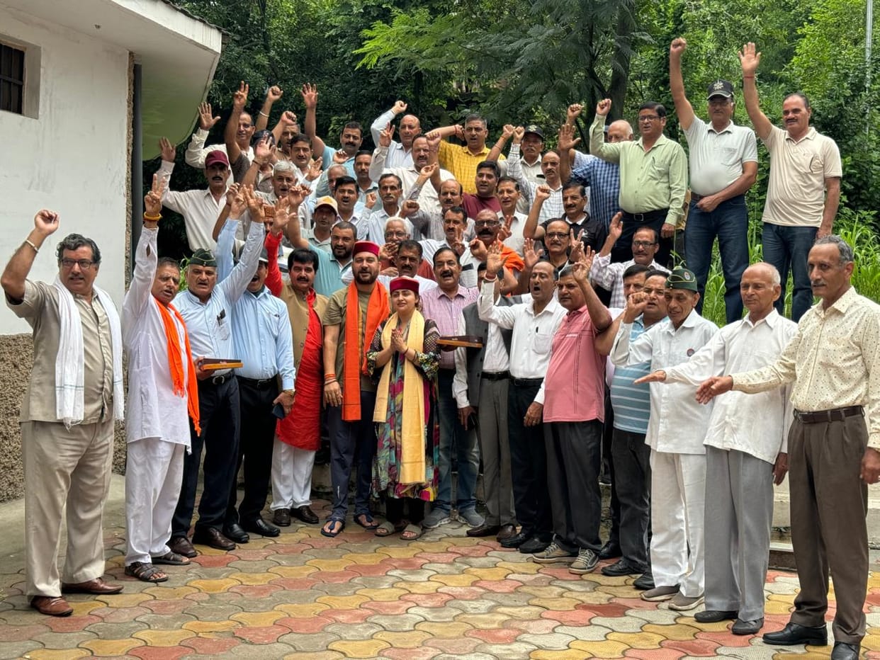 Representatives of BJP ex-servicemen cell met MLA Ashish