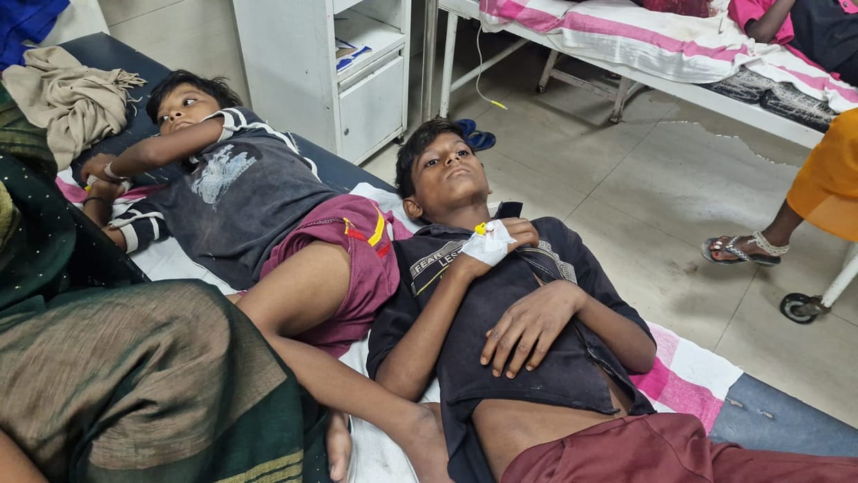 Damoh Children's health deteriorated after drinking contaminated water in Kindrho village