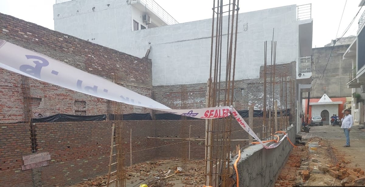Authority seals illegal construction in basement and a school