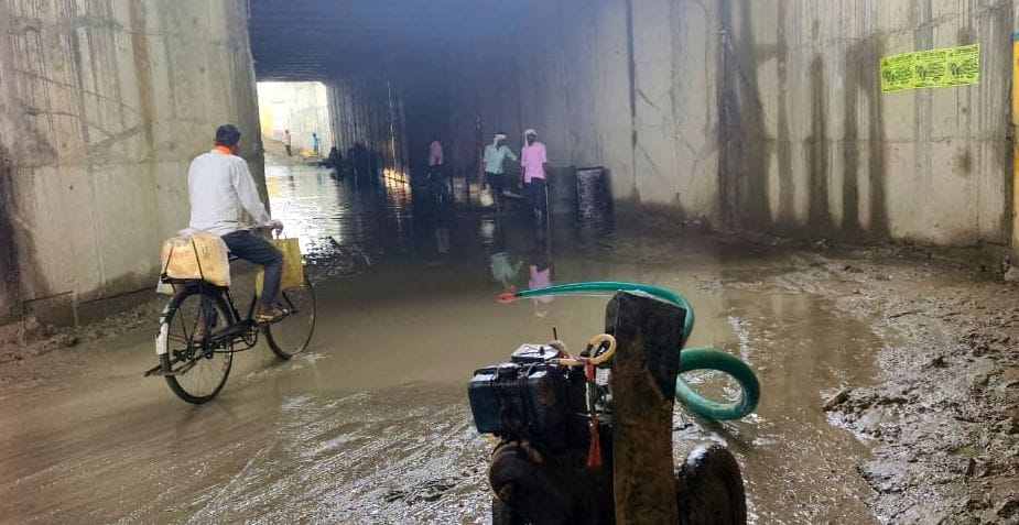 Basement filled with rain water, hospital sealed
