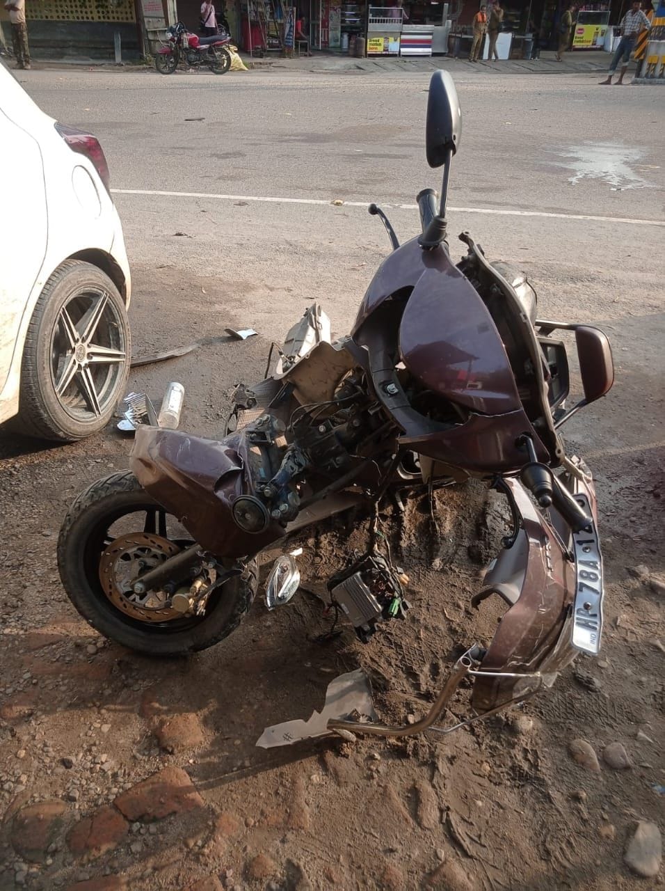 Car-scooty collision at Baduhi Chowk, one dead