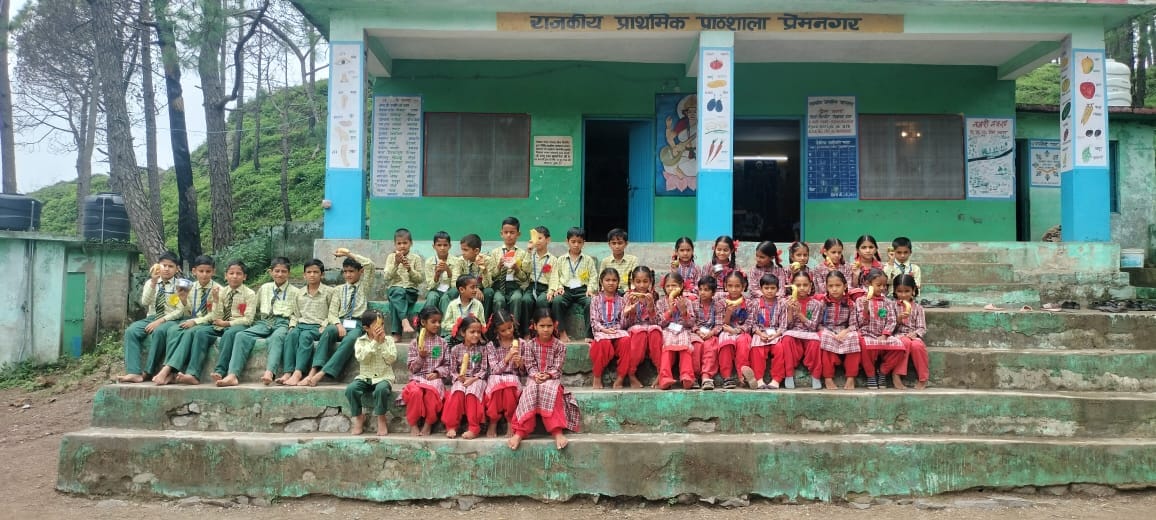 fruit break begin in prem nagar school