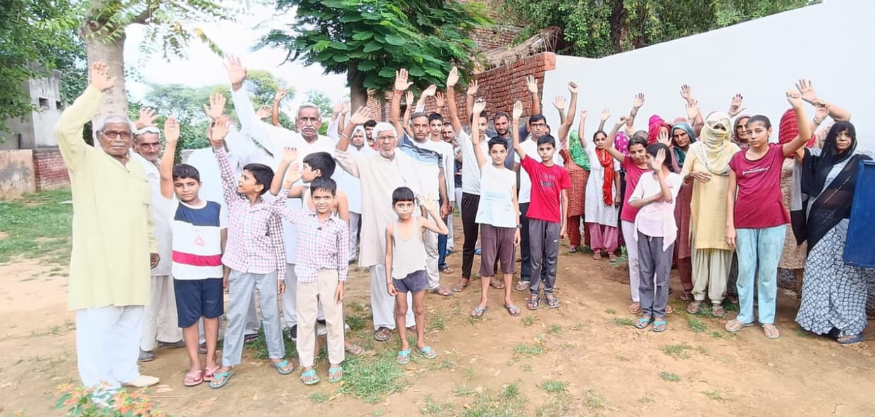 villagers protested for water supply