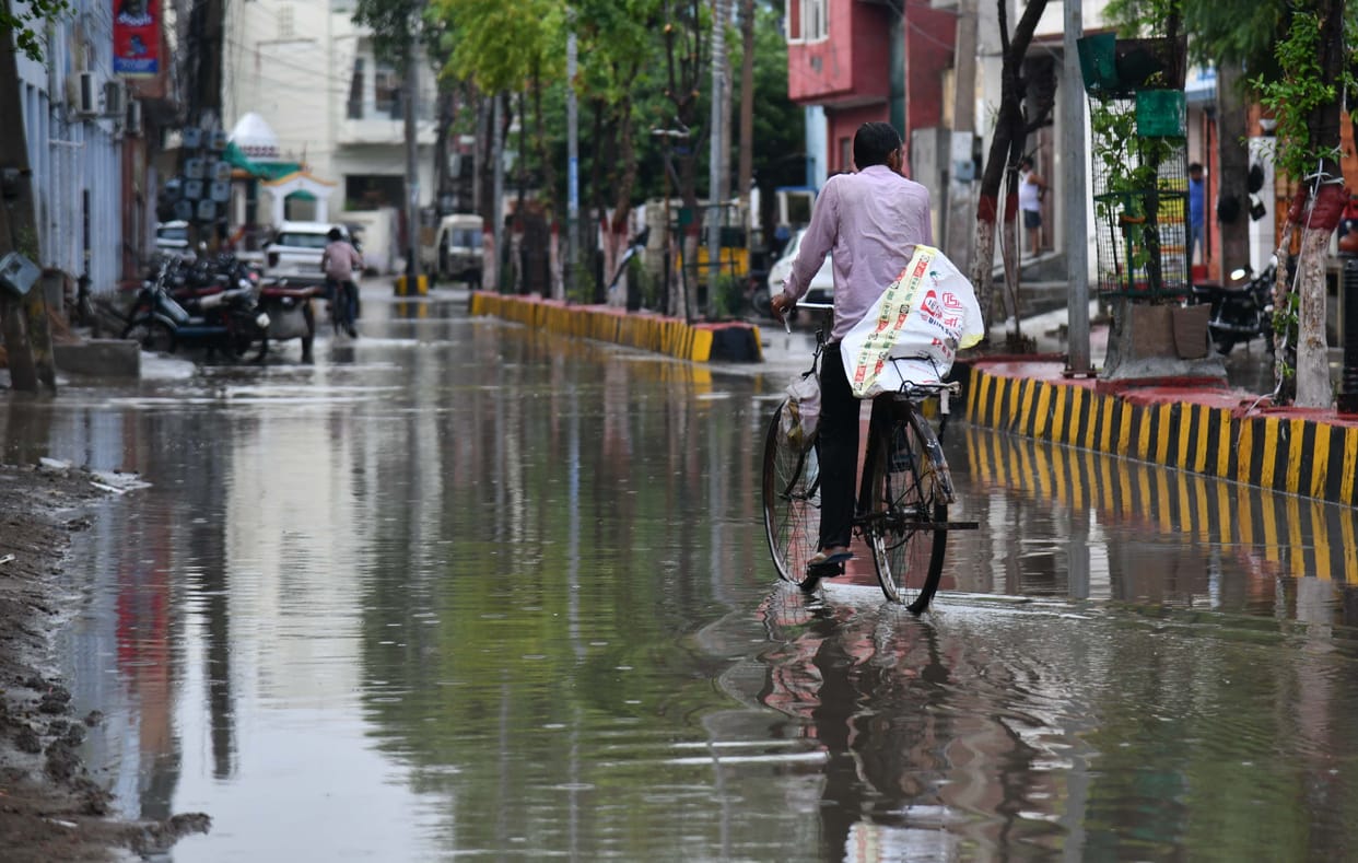 Badra rained twice in the city in 15 hours, still 43 percent less rain than normal.
